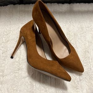 Brown Suede Heels SIZE 9.5
